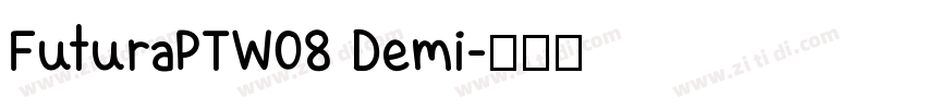 FuturaPTW08 Demi字体转换